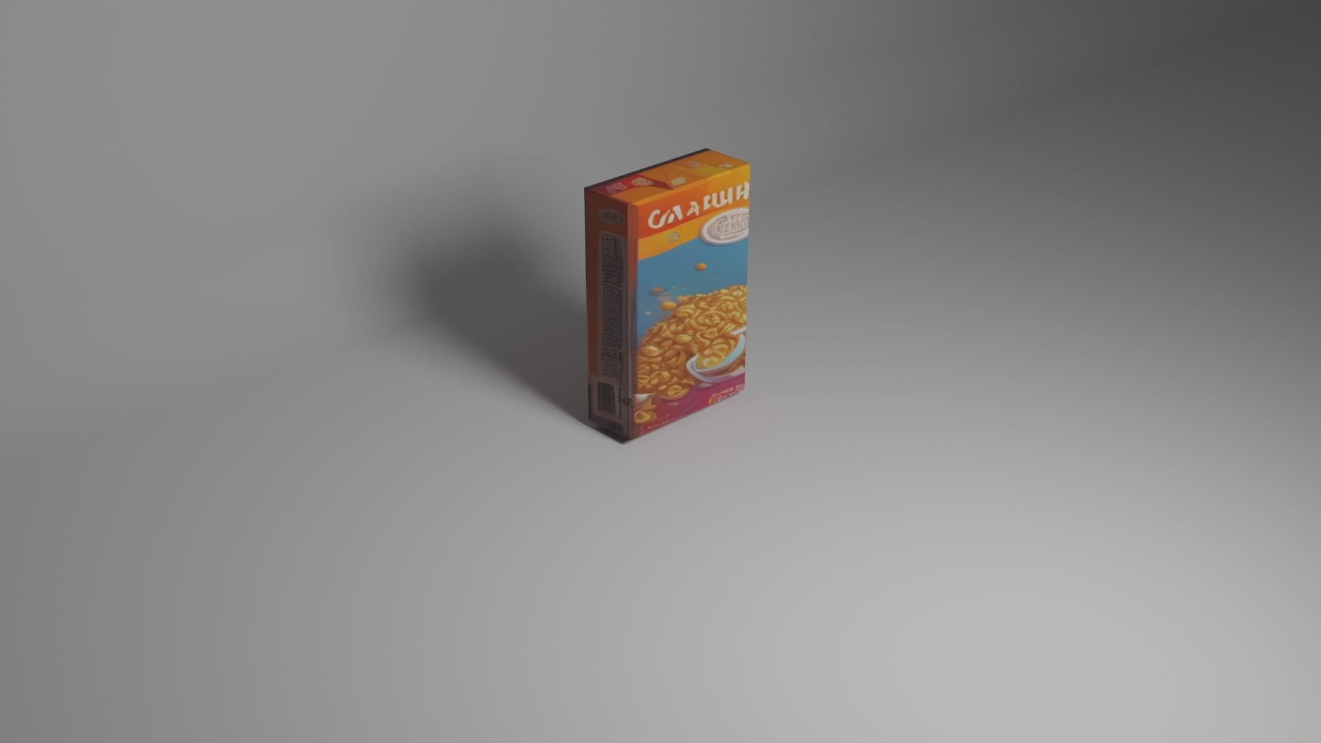 Cereal box texture example