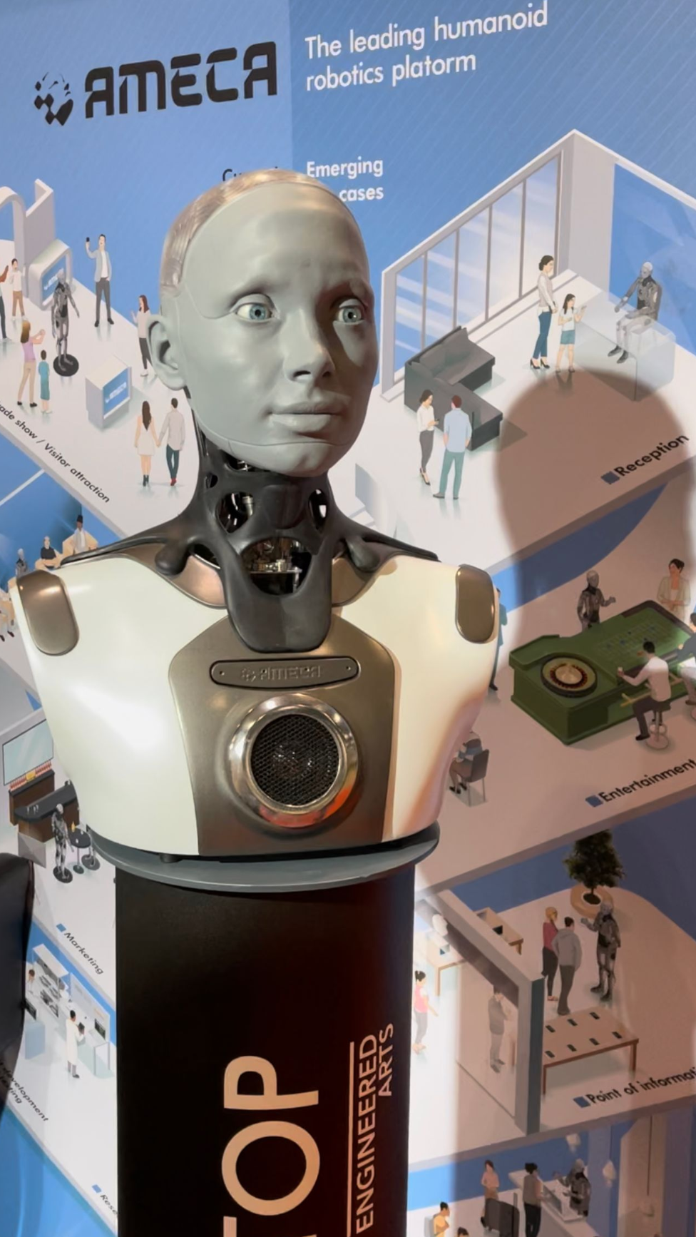 Humanoid robot Ameca at ICRA 2023